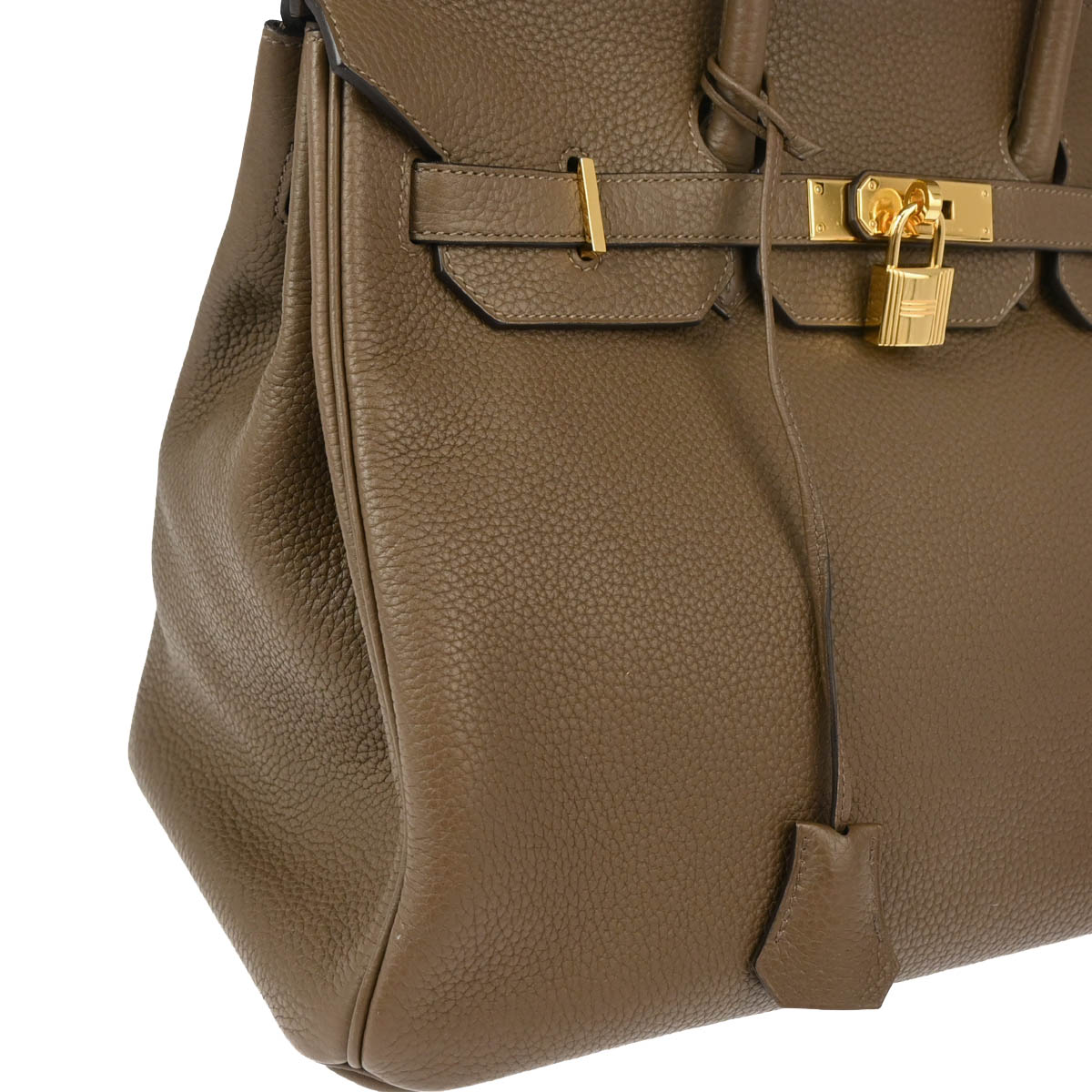 Hermes 2014 Taupe Gray Togo Birkin 35 Handbag