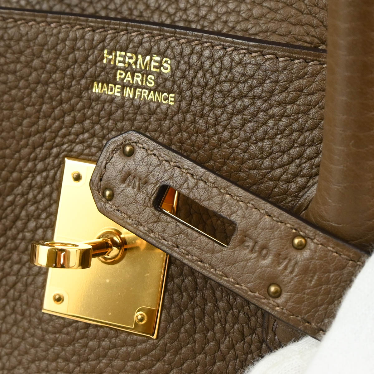 Hermes 2014 Taupe Gray Togo Birkin 35 Handbag