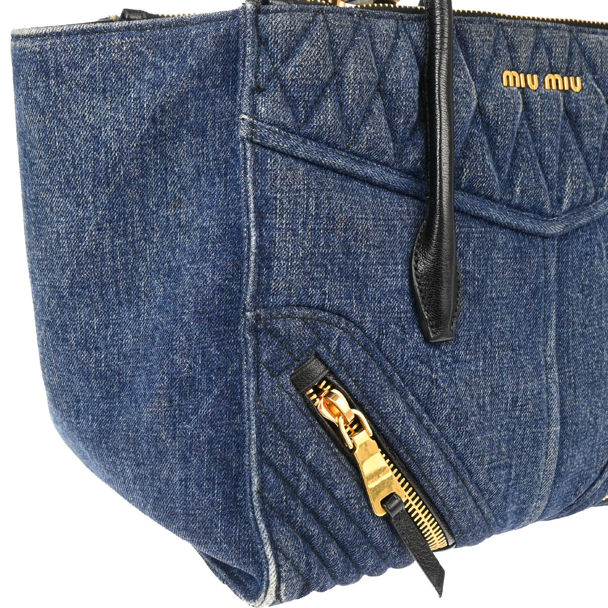 Miu Miu Blue Denim Handbag