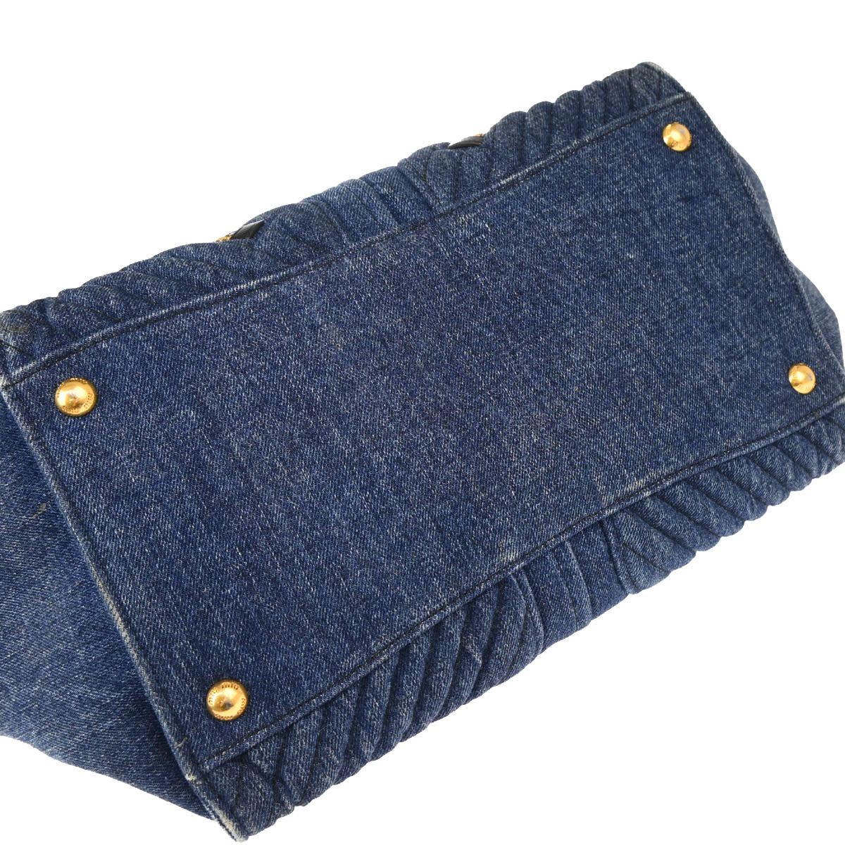 Miu Miu Blue Denim Handbag