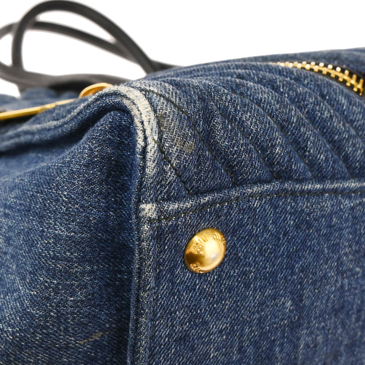 Miu Miu Blue Denim Handbag