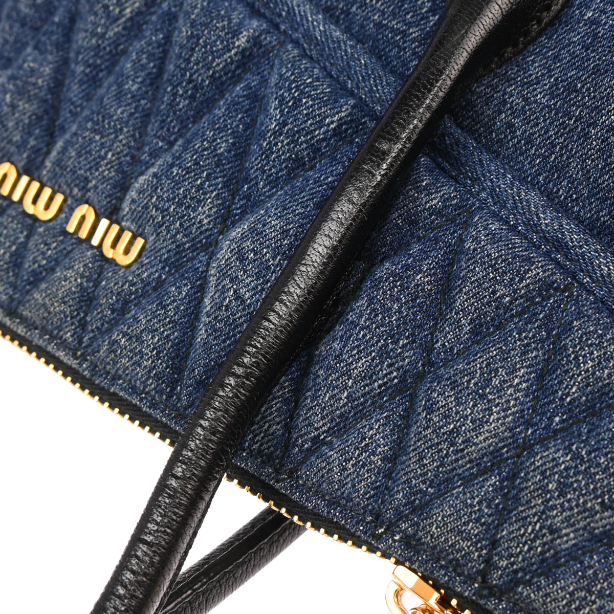 Miu Miu Blue Denim Handbag