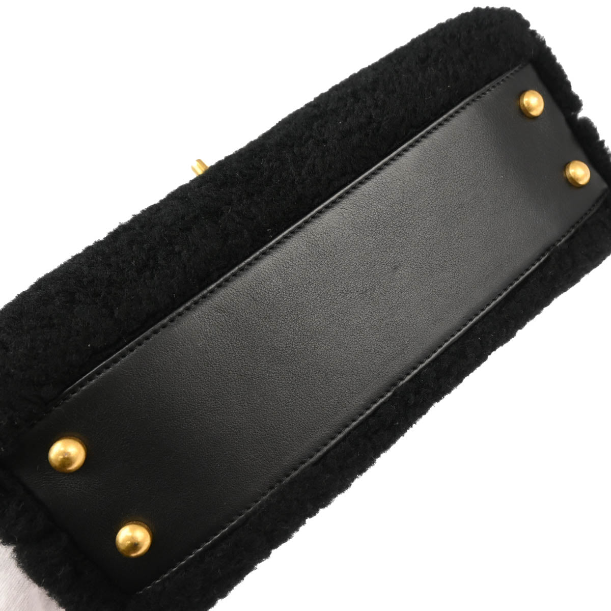 Chanel 2017 Black Mouton 2way Shoulder Handbag