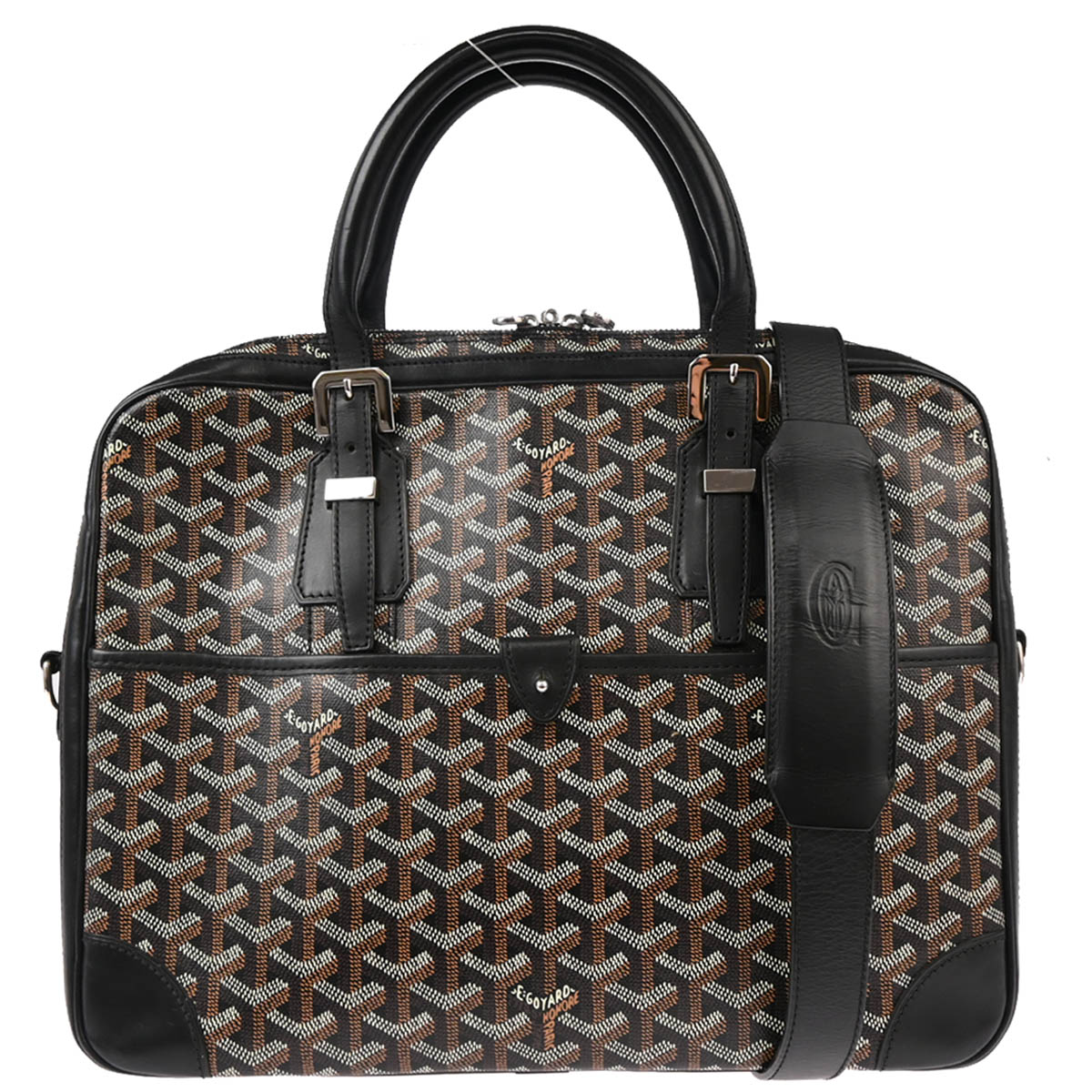 Goyard 2014 Black Ambassade PM 2way Briefcase Shoulder Handbag