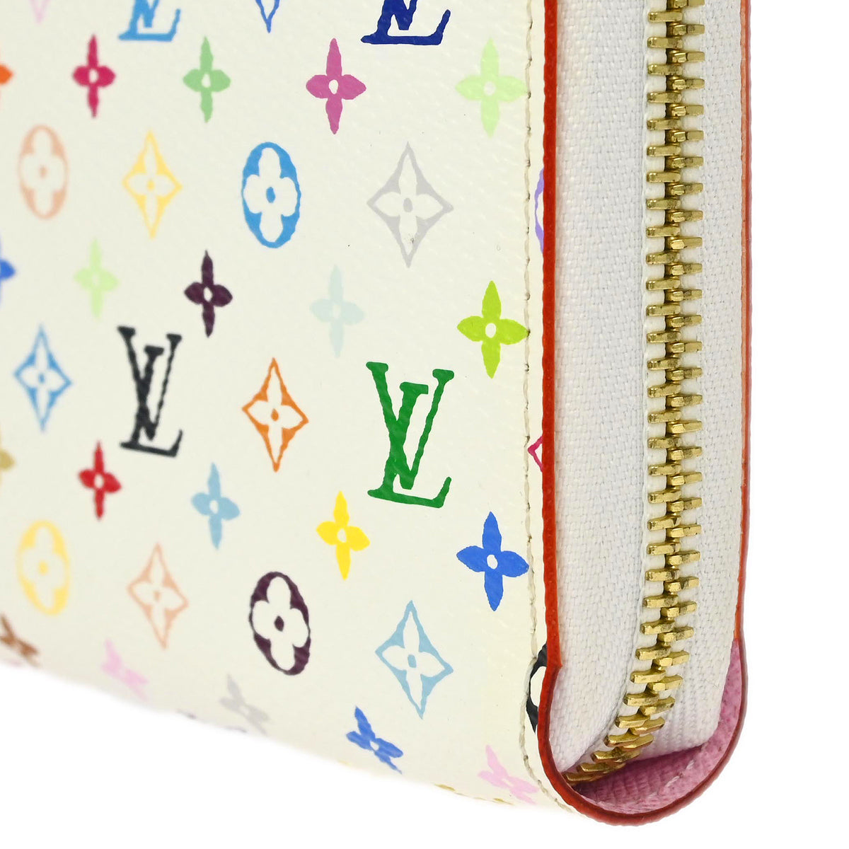 Louis Vuitton 2012 White Multicolor Zippy Wallet M60241