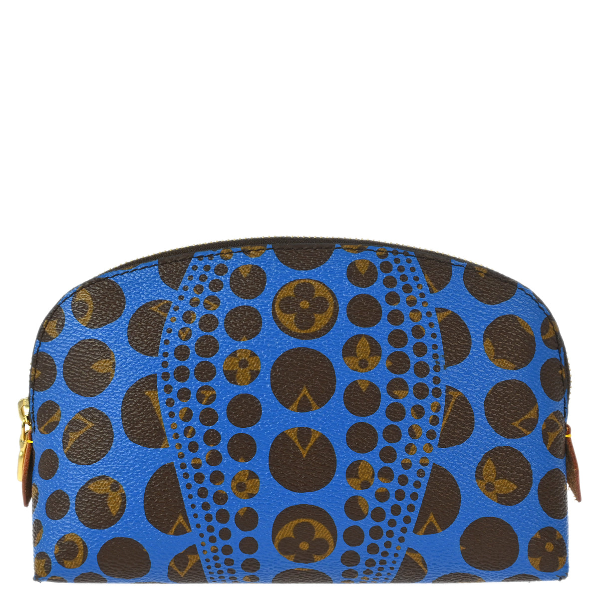 Louis Vuitton 2012 Pumpkin Dot Pochette Cosmetic Pouch Bag M47345