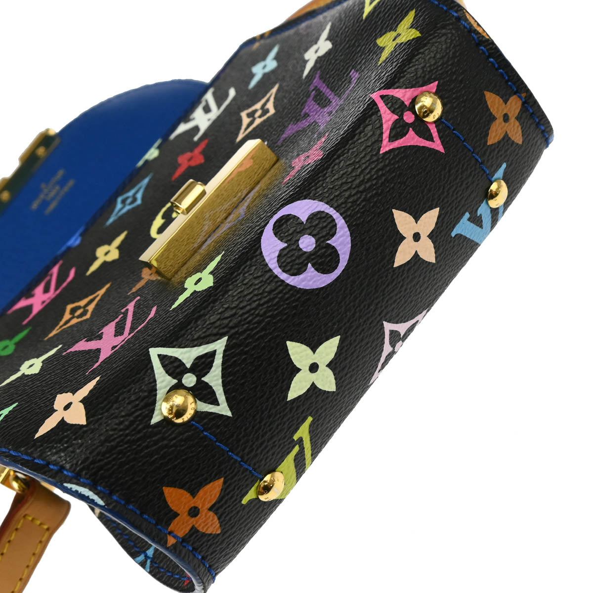 Louis Vuitton 2012 Black Multicolor Heart Breaker Shoulder Bag M40659