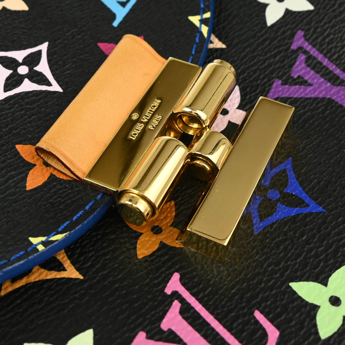 Louis Vuitton 2012 Black Multicolor Heart Breaker Shoulder Bag M40659