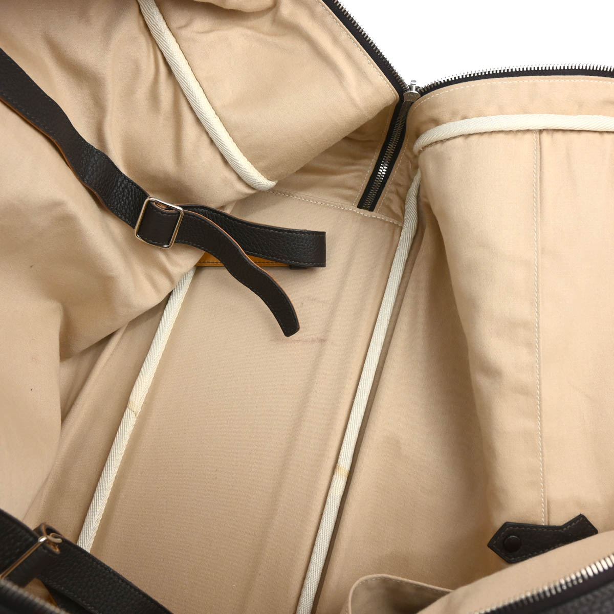 Hermes 2014 Chocolat Taurillon Clemence Victoria 50 Handbag