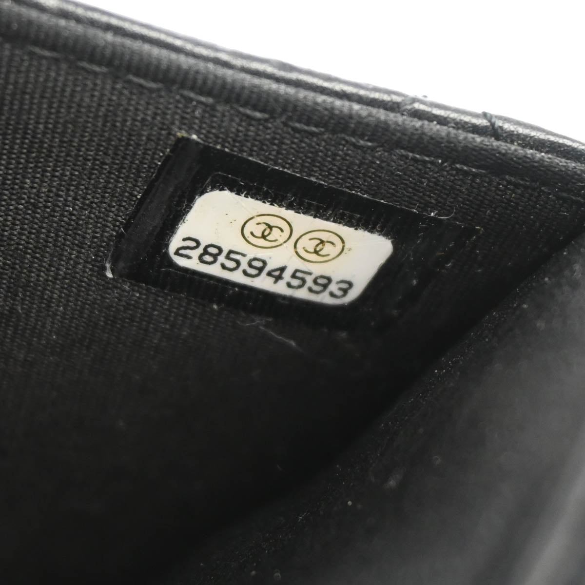 Chanel 2019 Black Lambskin WOC Wallet Shoulder Bag