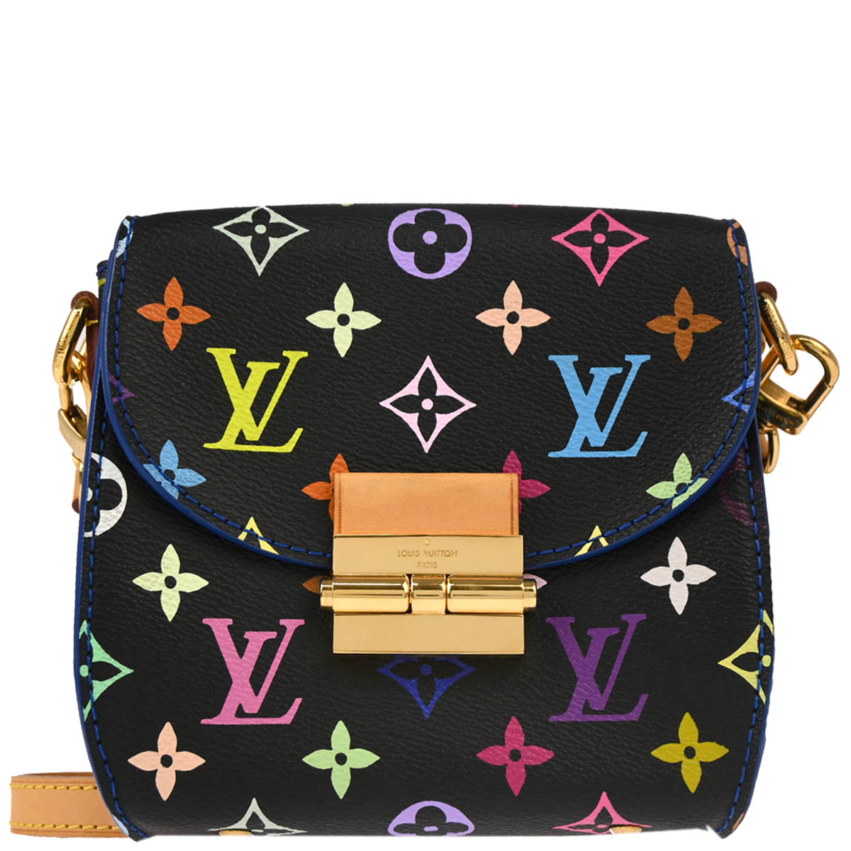 Louis Vuitton 2017 Black Multicolor Heart Breaker Shoulder Bag M40659