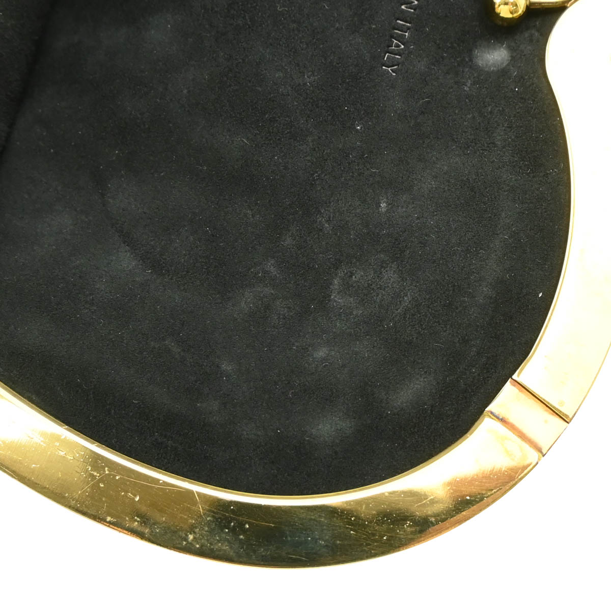 Christian Dior 2017 Black Suede Heart Chain Shoulder Bag