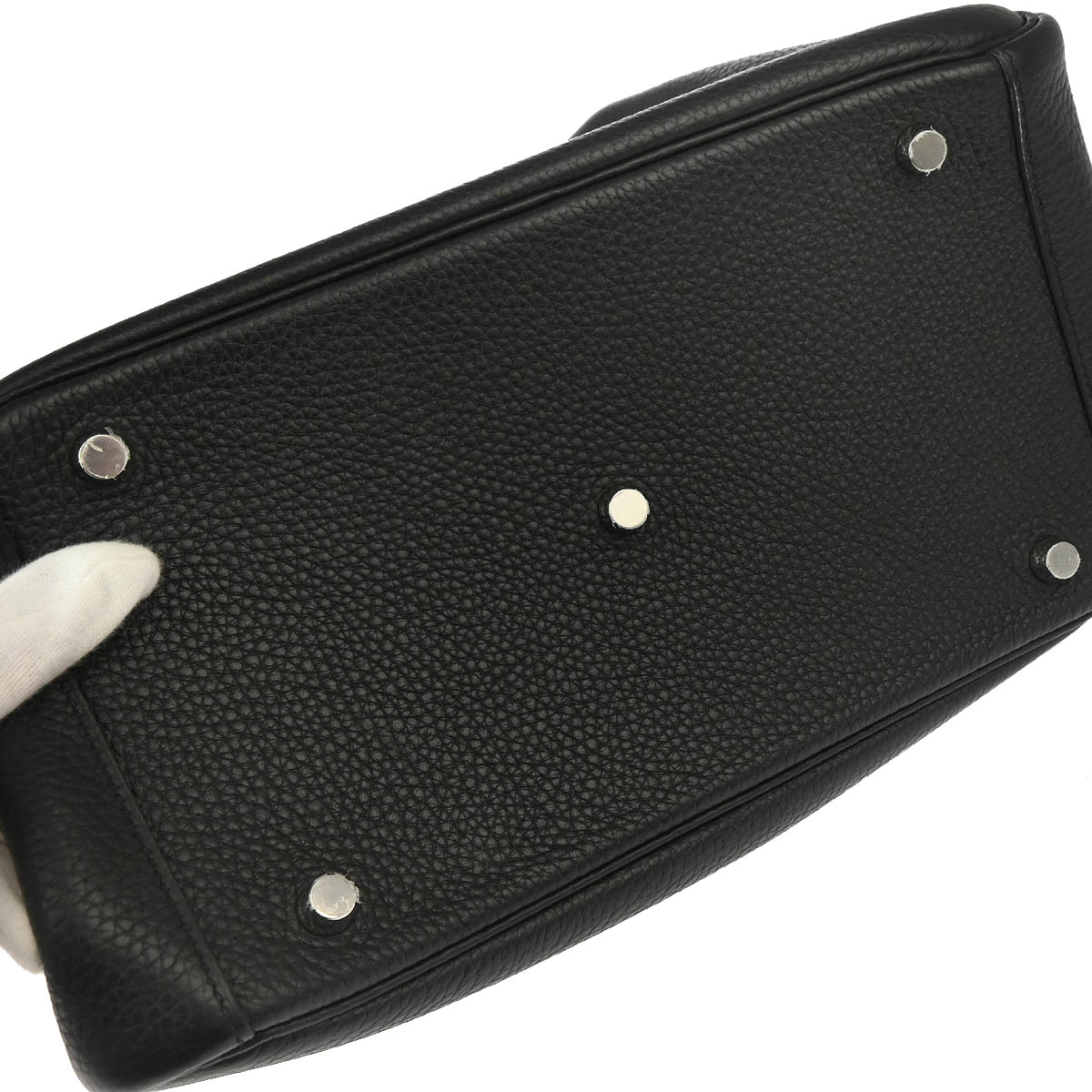 Hermes 2018 Black Taurillon Clemence Lindy 30 Shoulder Bag