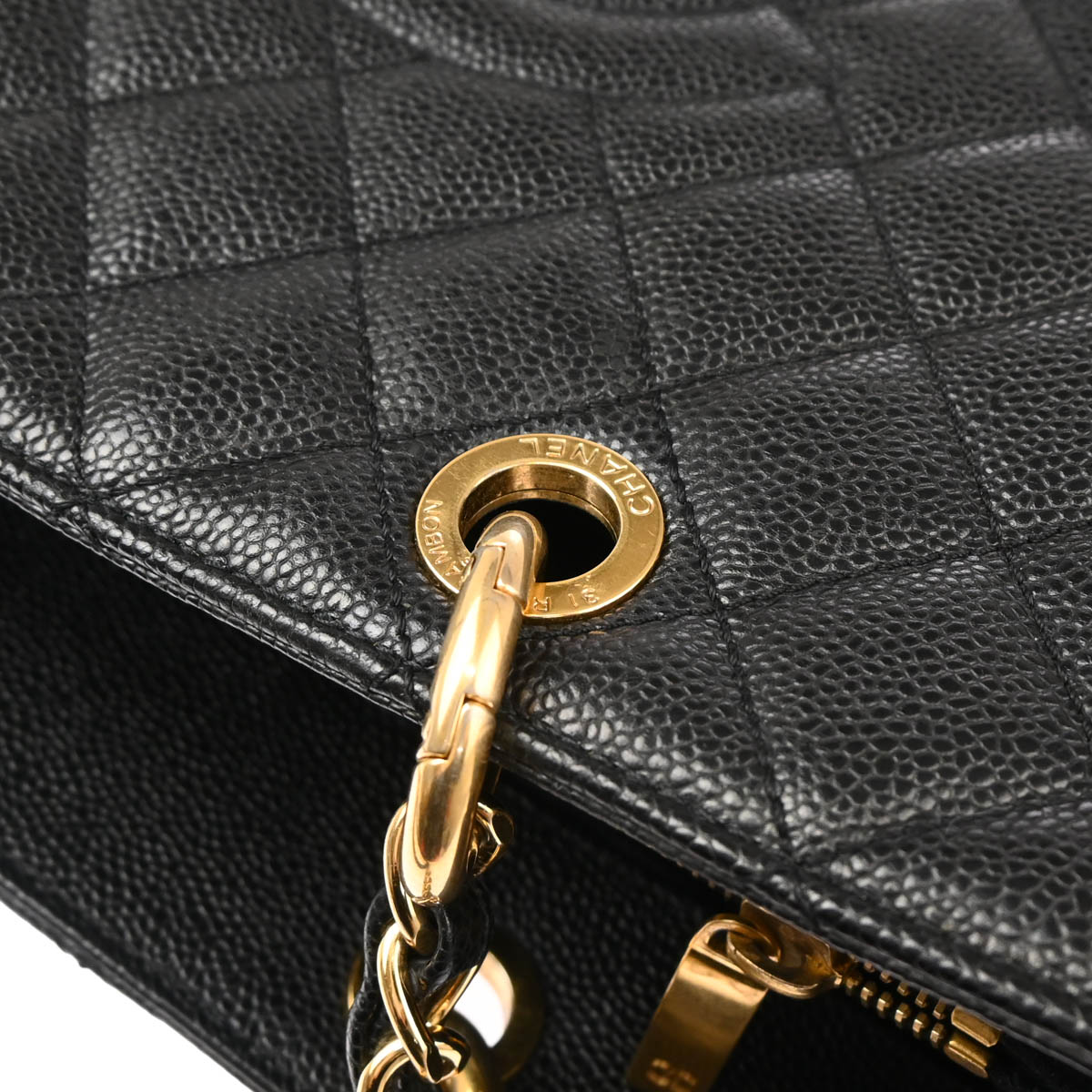 Chanel 2013-2014 Black Caviar Grand Shopping Tote GST XL Handbag