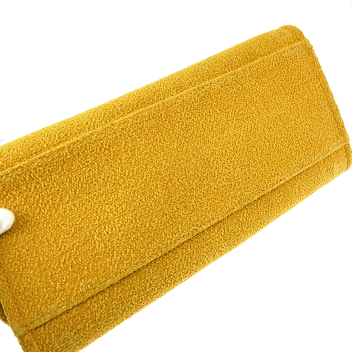 Chanel 2019 Yellow Fabric Medium Deauville 2way Shoulder Tote Bag