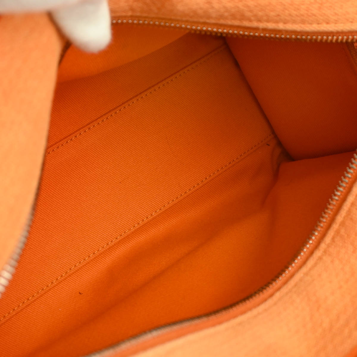 Chanel 2014-2015 Orange Canvas Deauville Bowling 2way Shoulder Handbag