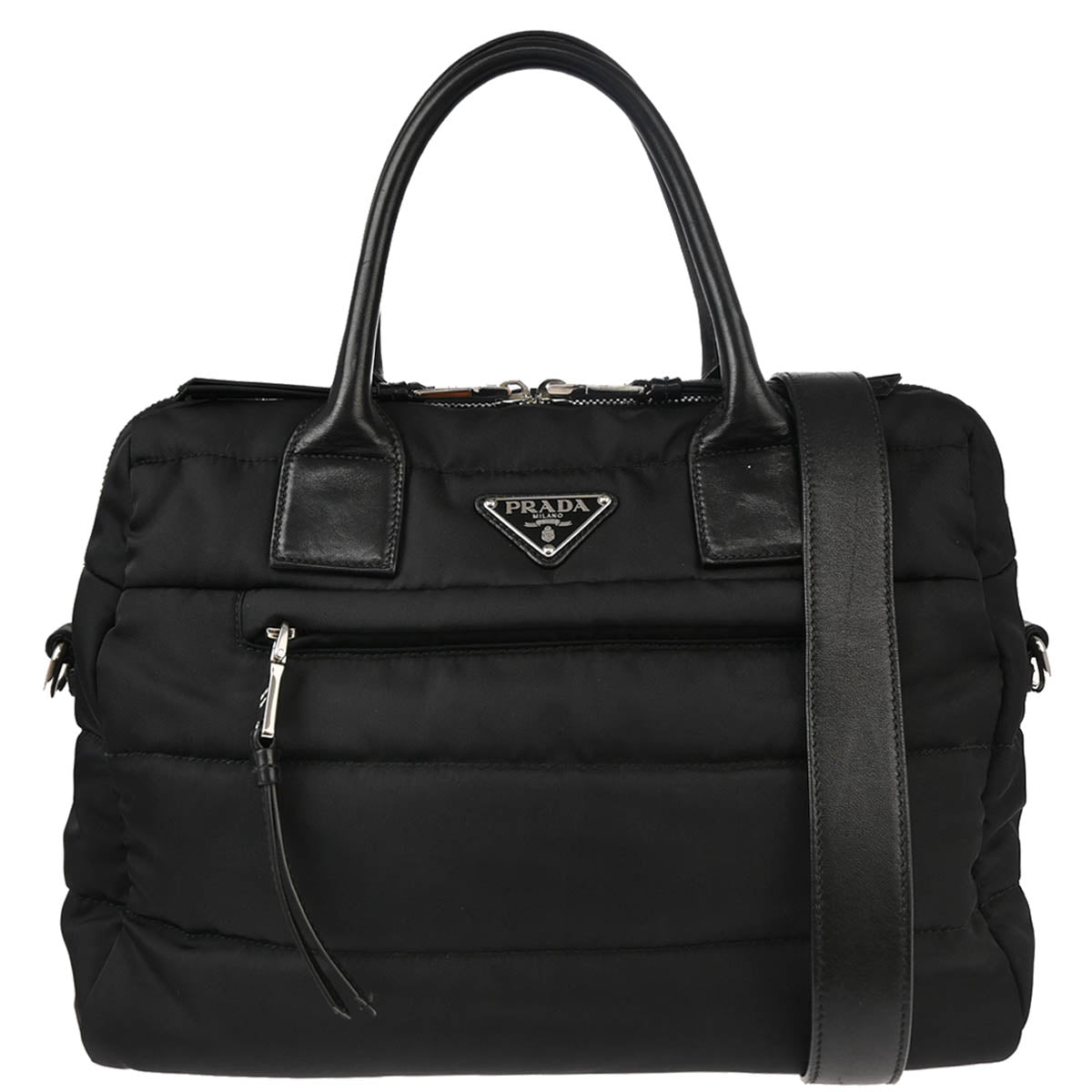 Prada Black Nylon 2way Shoulder Handbag