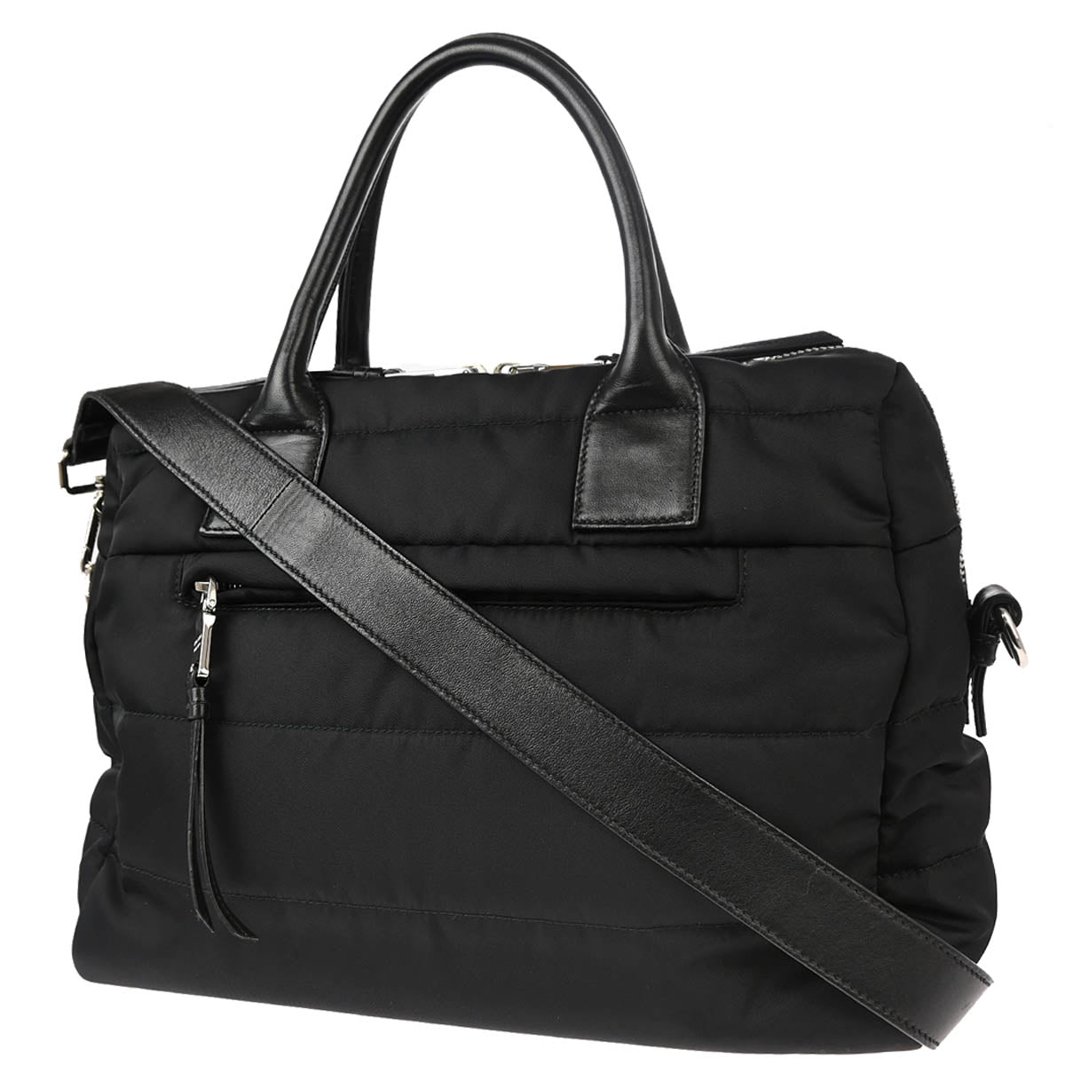 Prada Black Nylon 2way Shoulder Handbag