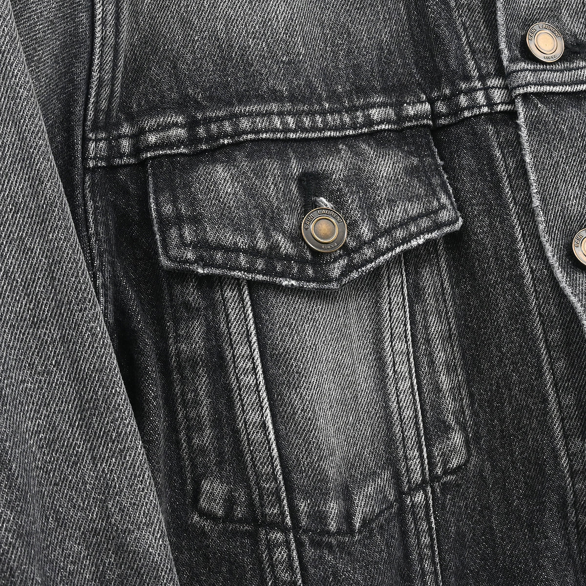 Saint Laurent 2018 Denim Jacket Gray #XS