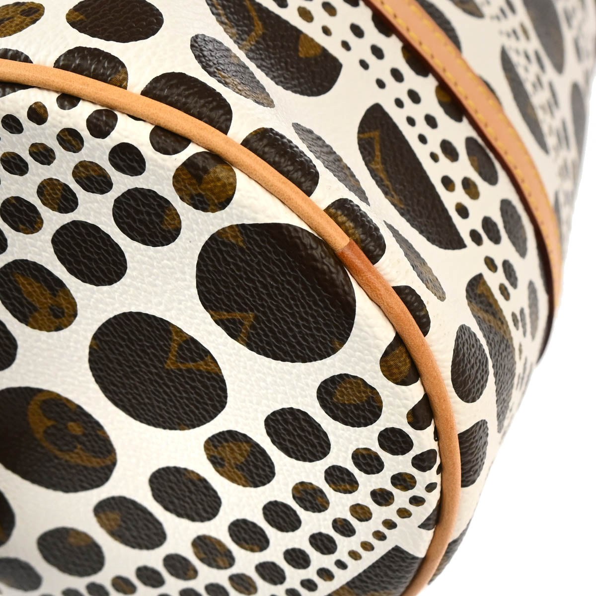 Louis Vuitton 2012 White Pumpkin Dot Papillon 30 Handbag M40687