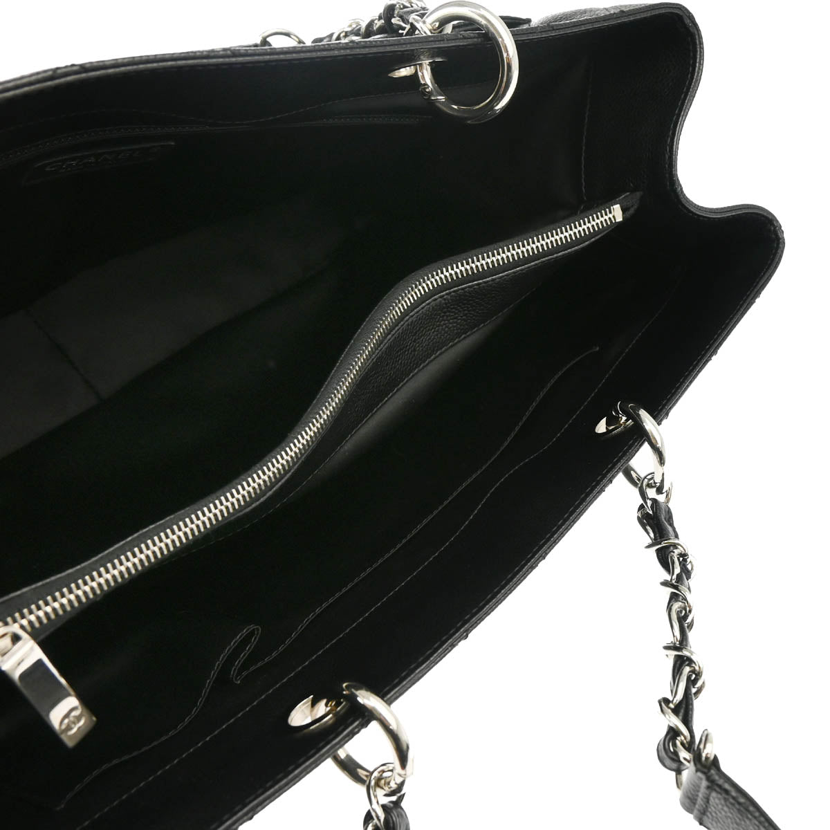 Chanel 2012 Black Caviar Grand Shopping Tote GST XL Handbag