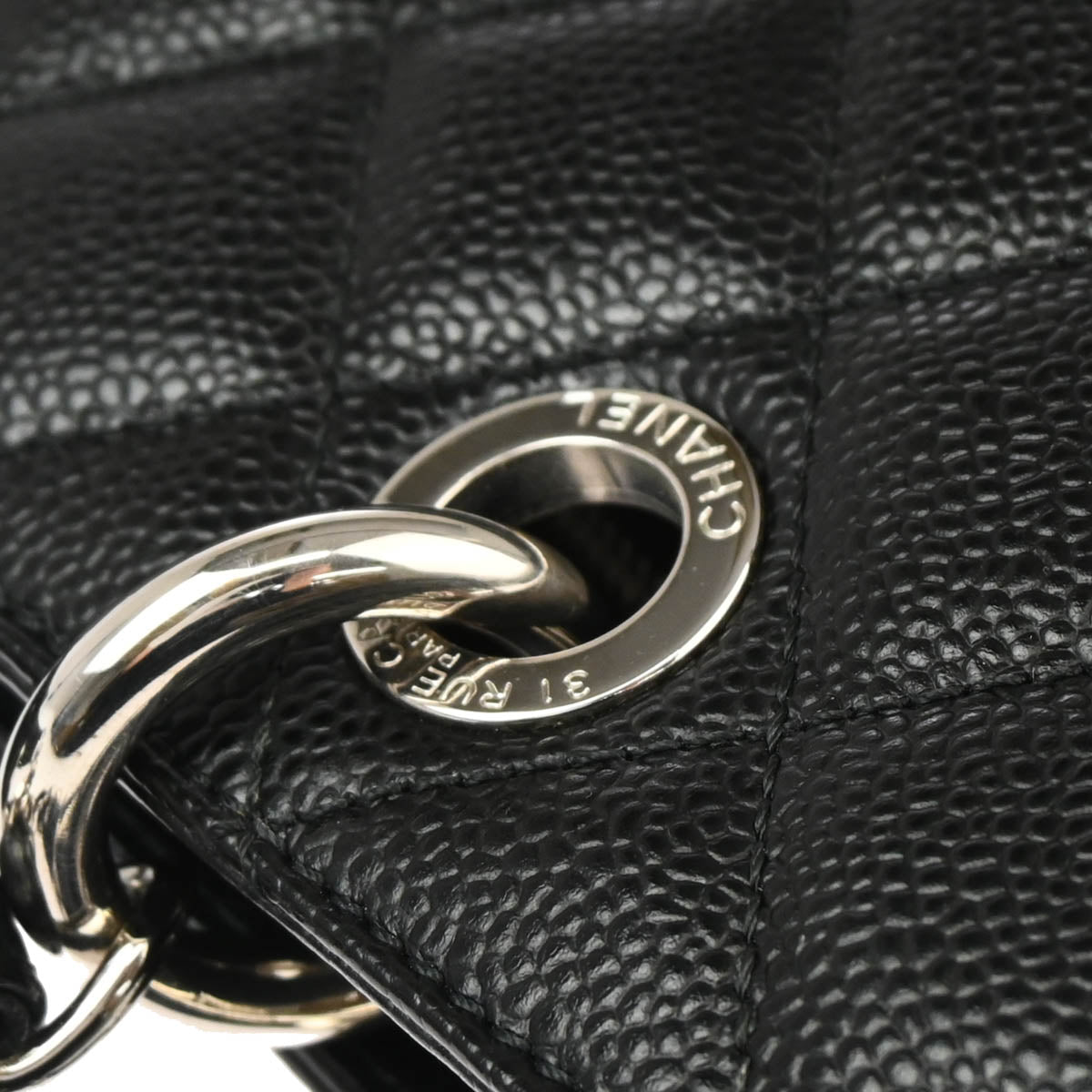 Chanel 2012 Black Caviar Grand Shopping Tote GST XL Handbag