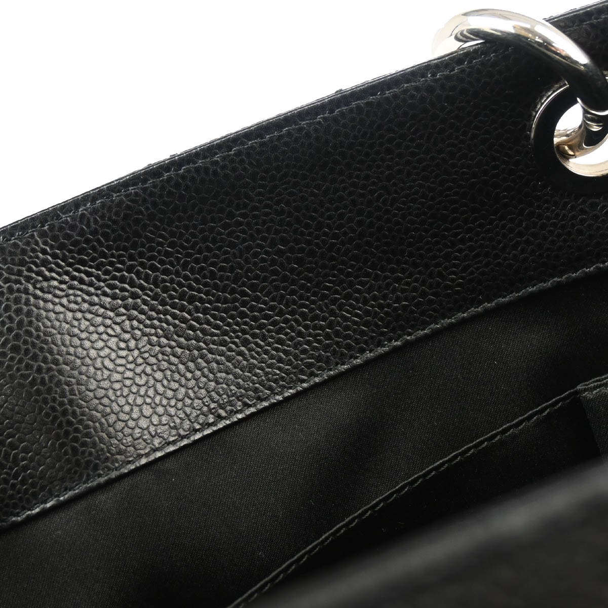 Chanel 2012 Black Caviar Grand Shopping Tote GST XL Handbag