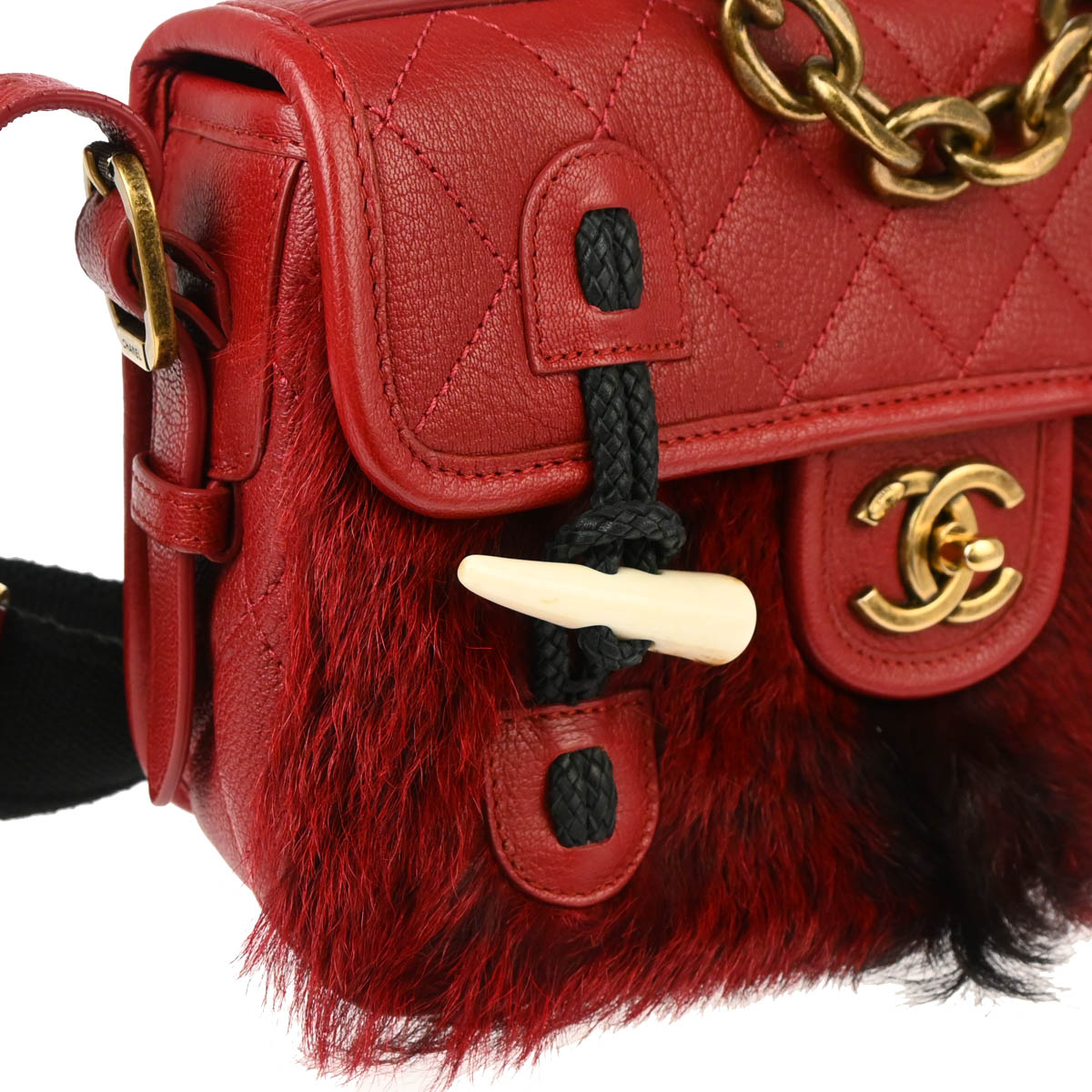 Chanel 2015-2016 Bordeaux Lambskin 2way Shoulder Handbag