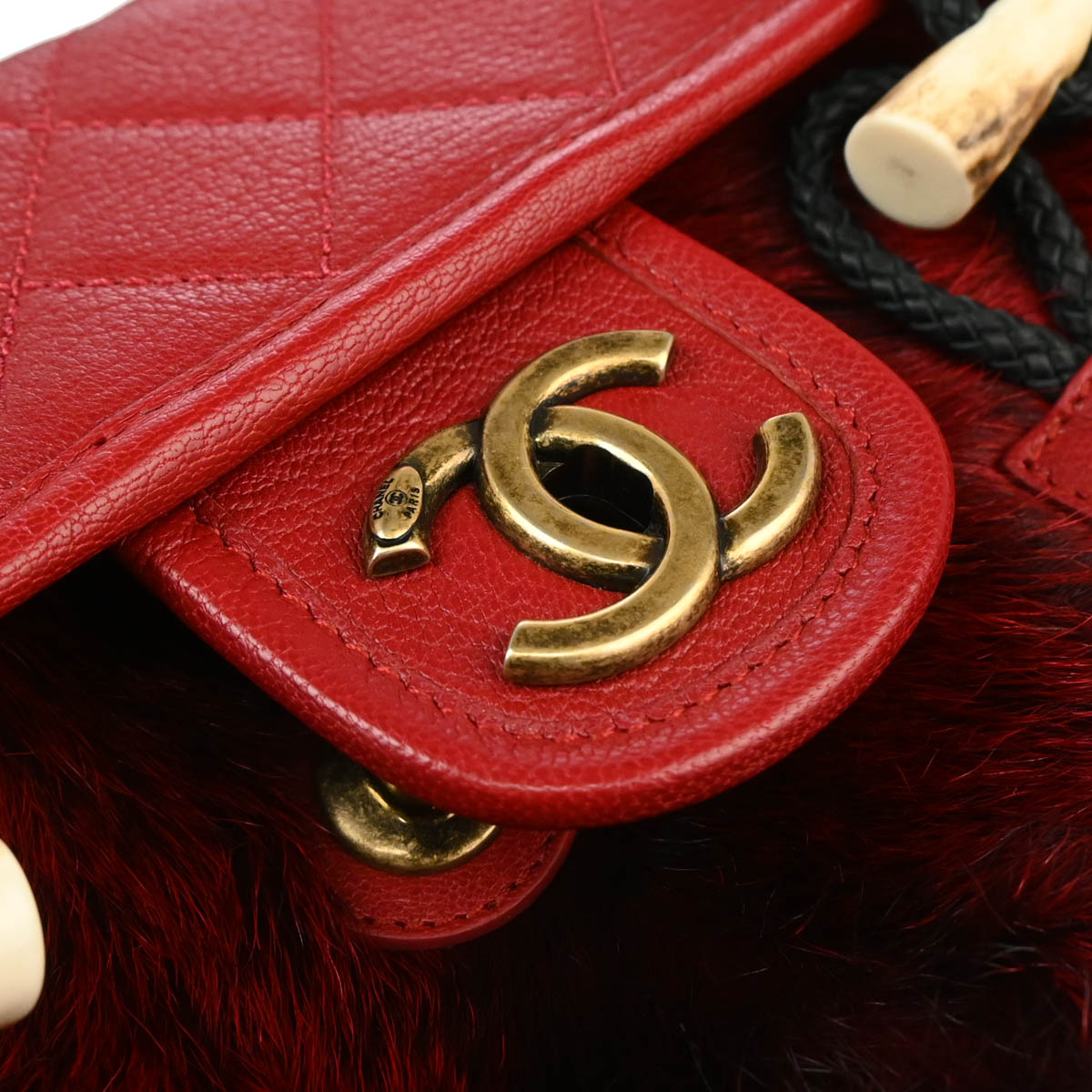 Chanel 2015-2016 Bordeaux Lambskin 2way Shoulder Handbag