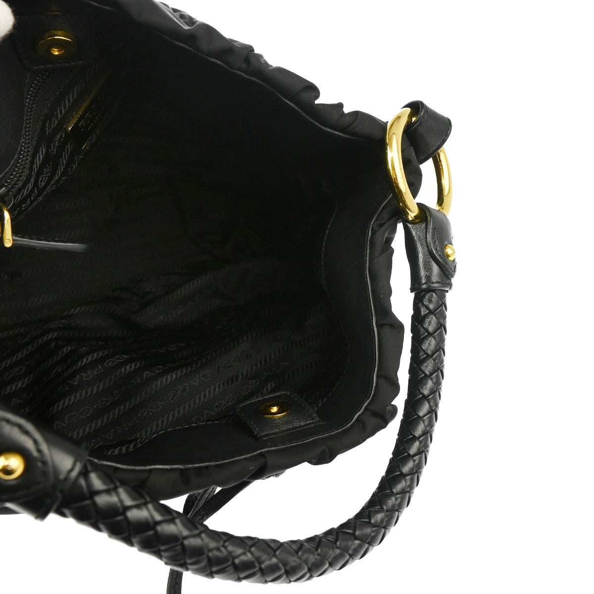 Prada Black Nylon Tote Handbag