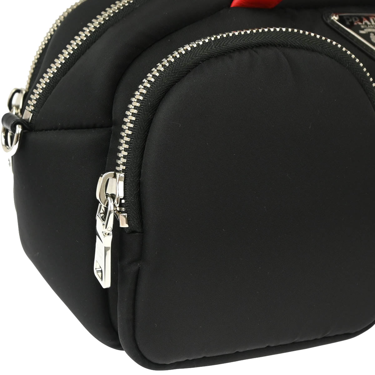 Prada Black Nylon 2way Shoulder Handbag