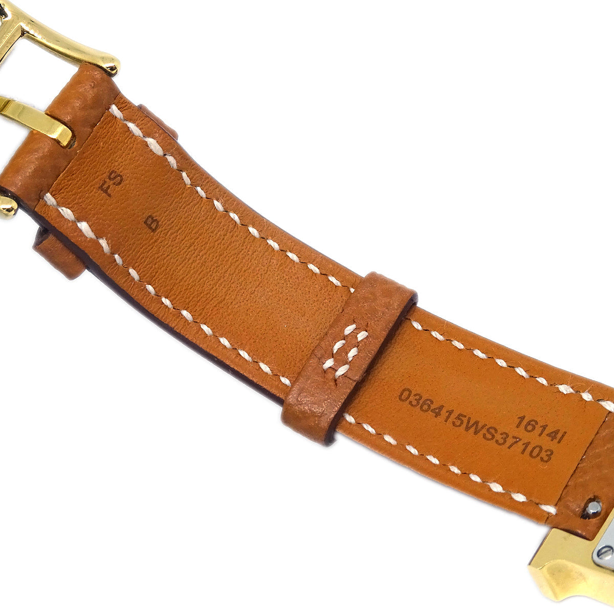 Hermes H Watch HH1.201e Quartz Watch B Gold Brown