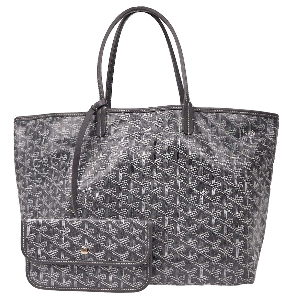 Goyard 2018 Gray Saint Louis PM Tote Handbag