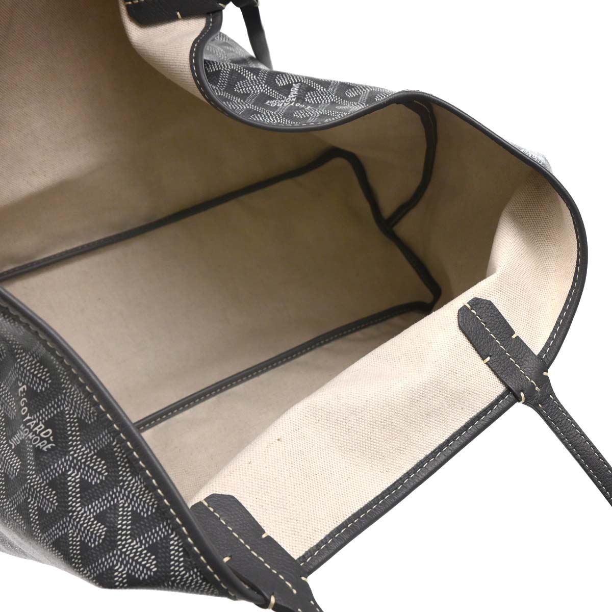 Goyard 2018 Gray Saint Louis PM Tote Handbag