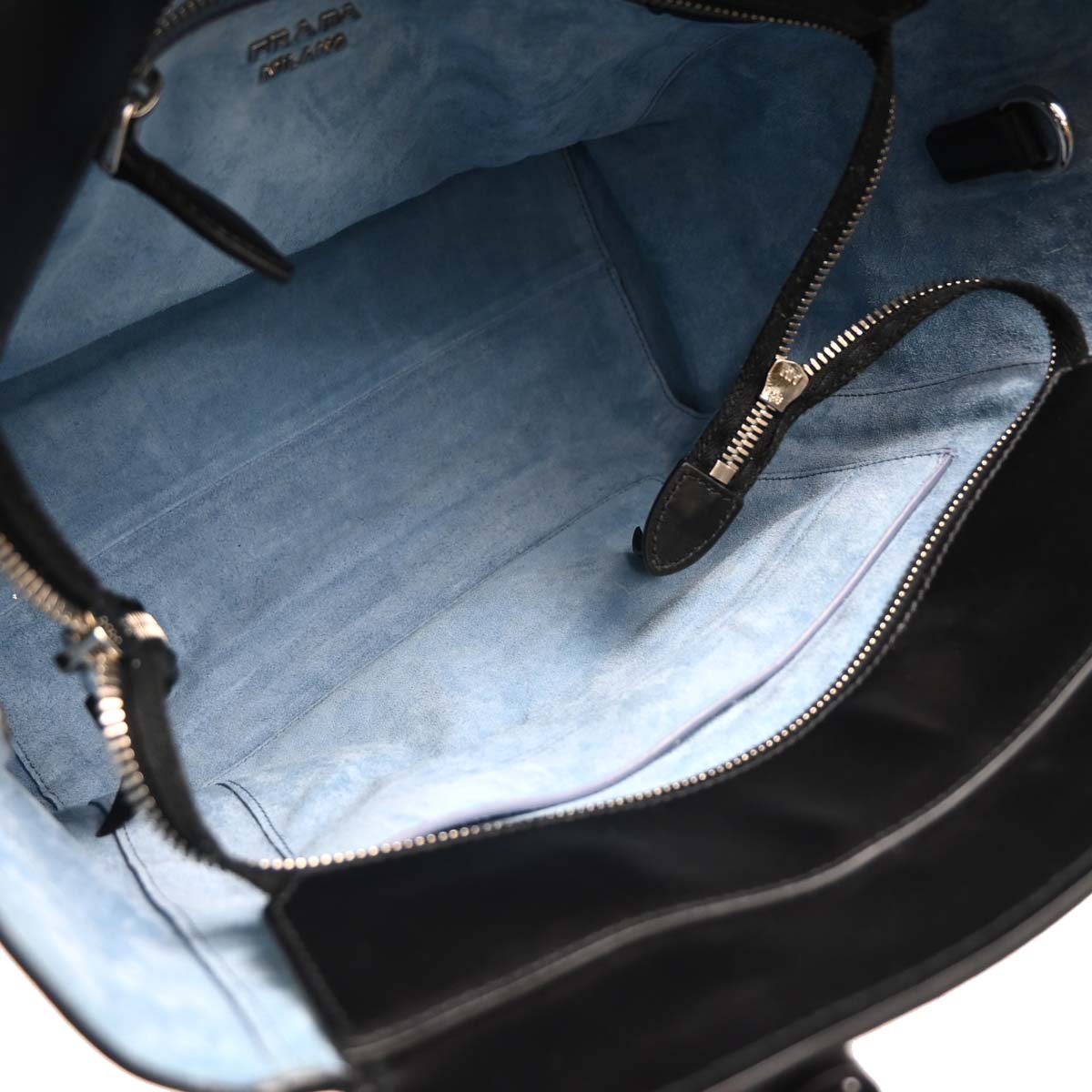 Prada Black Leather 2way Shoulder Handbag
