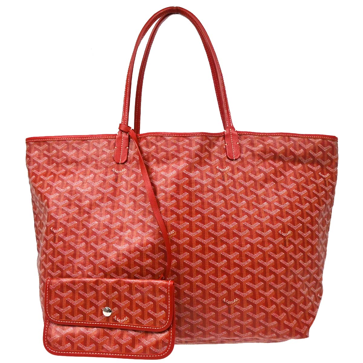 Goyard 2018 Red Saint Louis GM Tote Handbag
