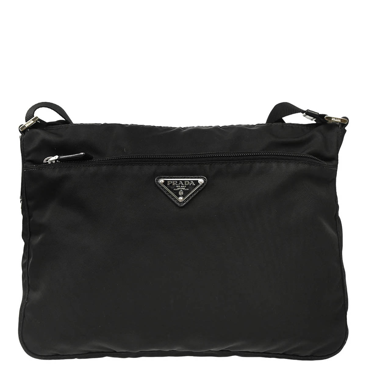 Prada 2015 Black Nylon Shoulder Bag