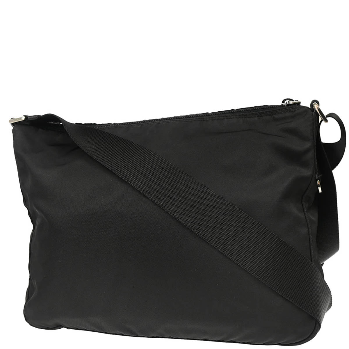 Prada 2015 Black Nylon Shoulder Bag