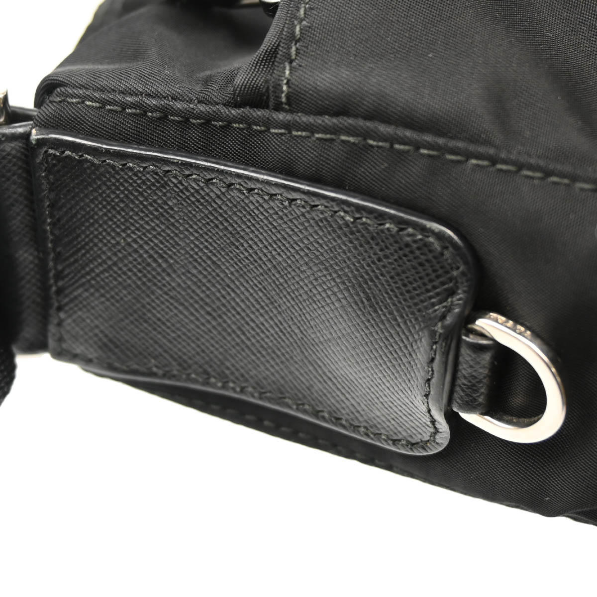 Prada 2015 Black Nylon Shoulder Bag