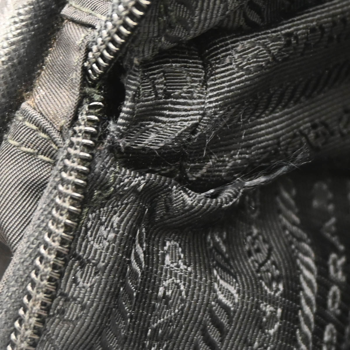 Prada 2015 Black Nylon Shoulder Bag