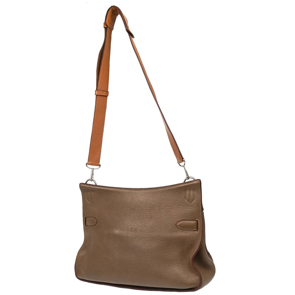 Hermes 2013 Taupe Gray Gold Taurillon Clemence Jypsiere 34 Shoulder Bag