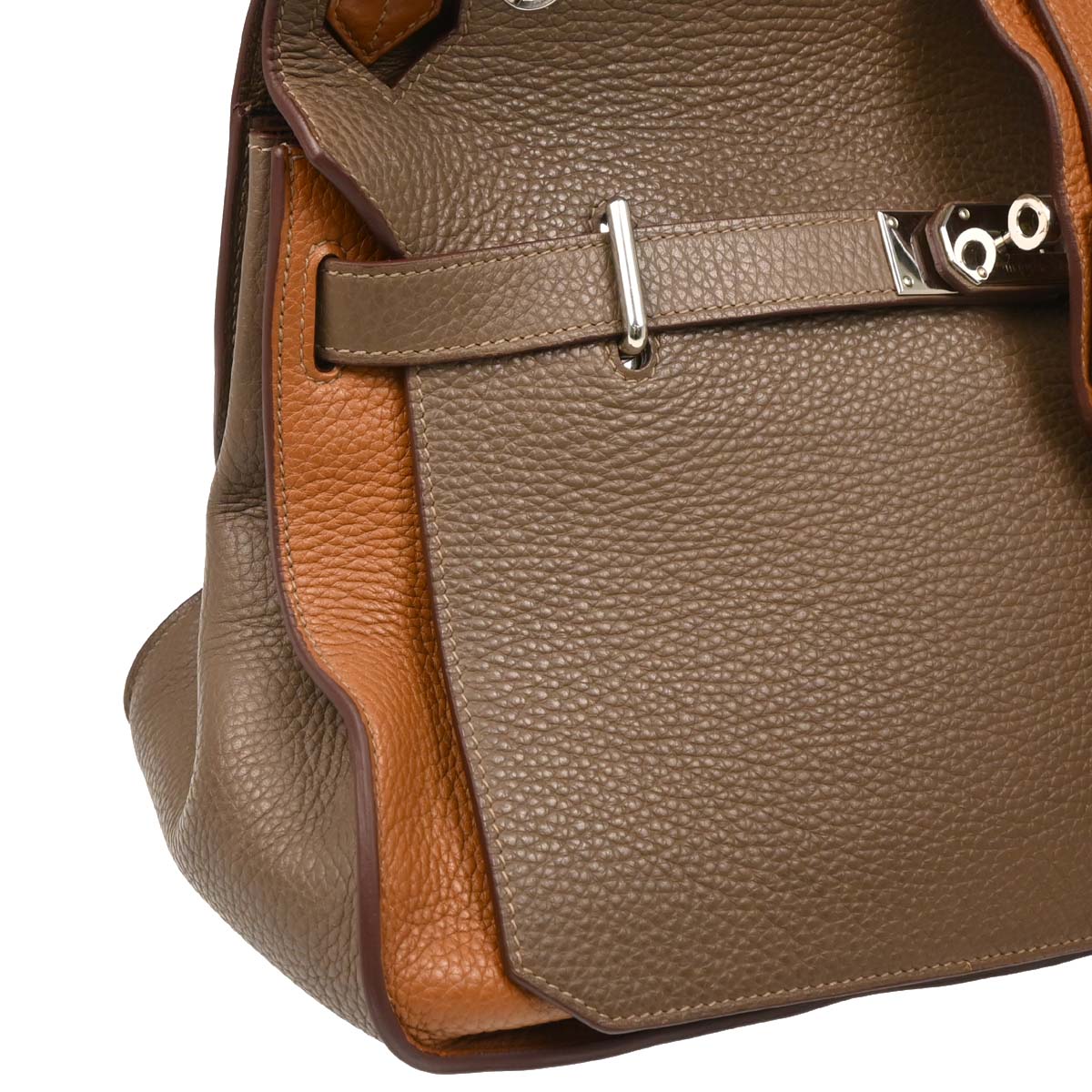 Hermes 2013 Taupe Gray Gold Taurillon Clemence Jypsiere 34 Shoulder Bag