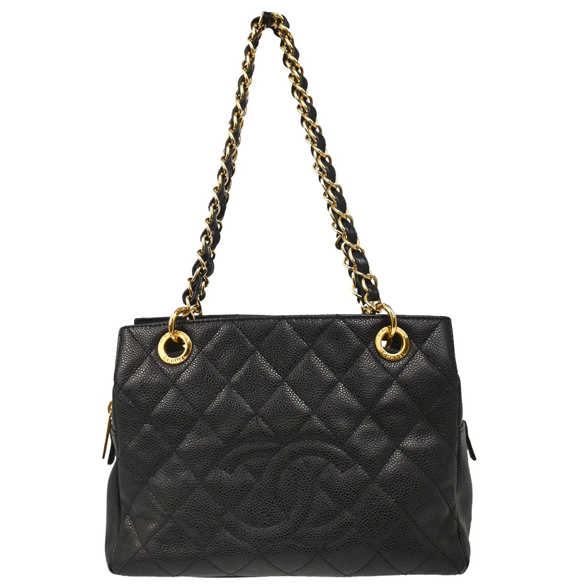 Chanel 2011 Black Caviar Petite Timeless Tote PTT Handbag