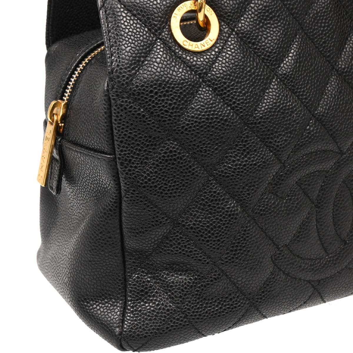 Chanel 2011 Black Caviar Petite Timeless Tote PTT Handbag