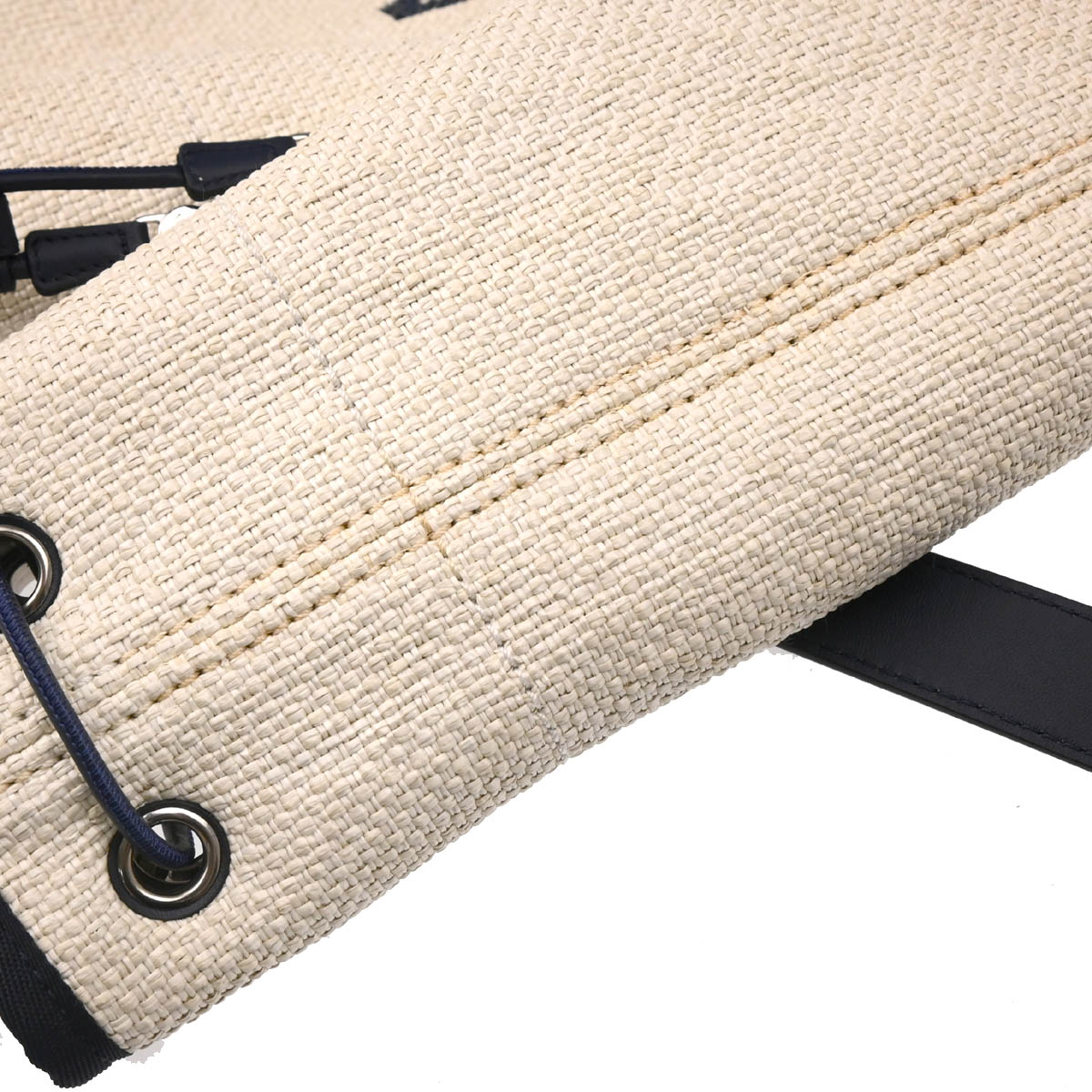 Chanel 2017 Ivory Straw Deauville Backpack