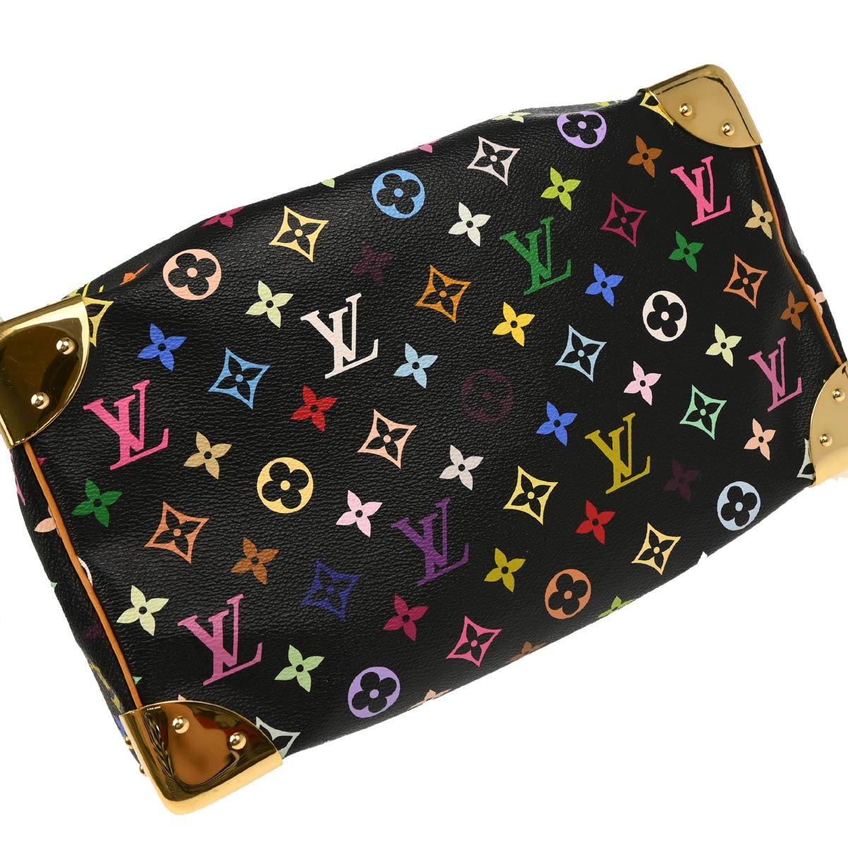 Louis Vuitton 2012 Black Monogram Multicolor Speedy 30 Handbag M92642