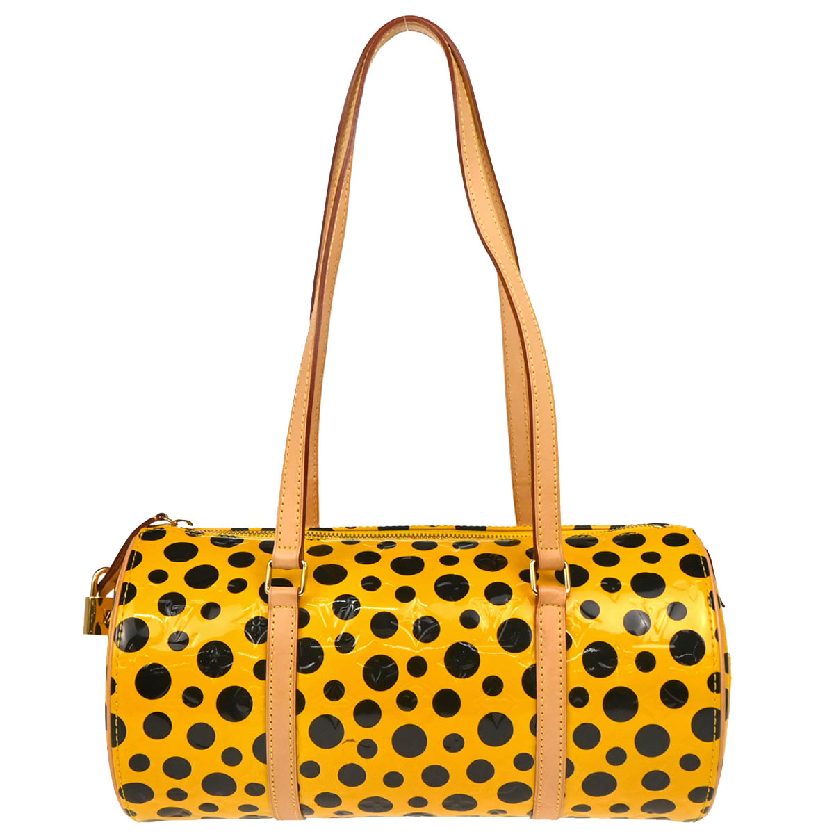Louis Vuitton 2012 Yellow Vernis Dot Infinity Papillon Handbag M91424