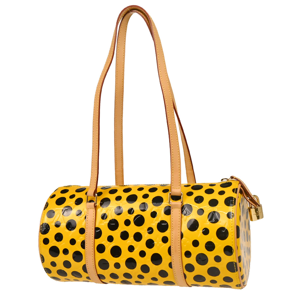 Louis Vuitton 2012 Yellow Vernis Dot Infinity Papillon Handbag M91424