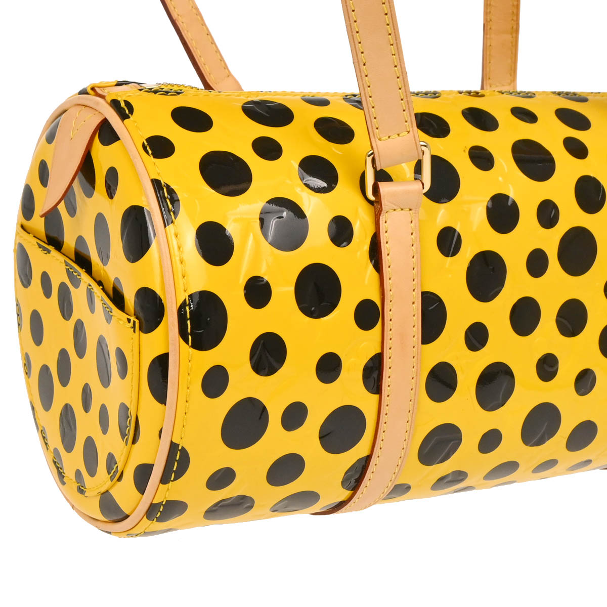Louis Vuitton 2012 Yellow Vernis Dot Infinity Papillon Handbag M91424