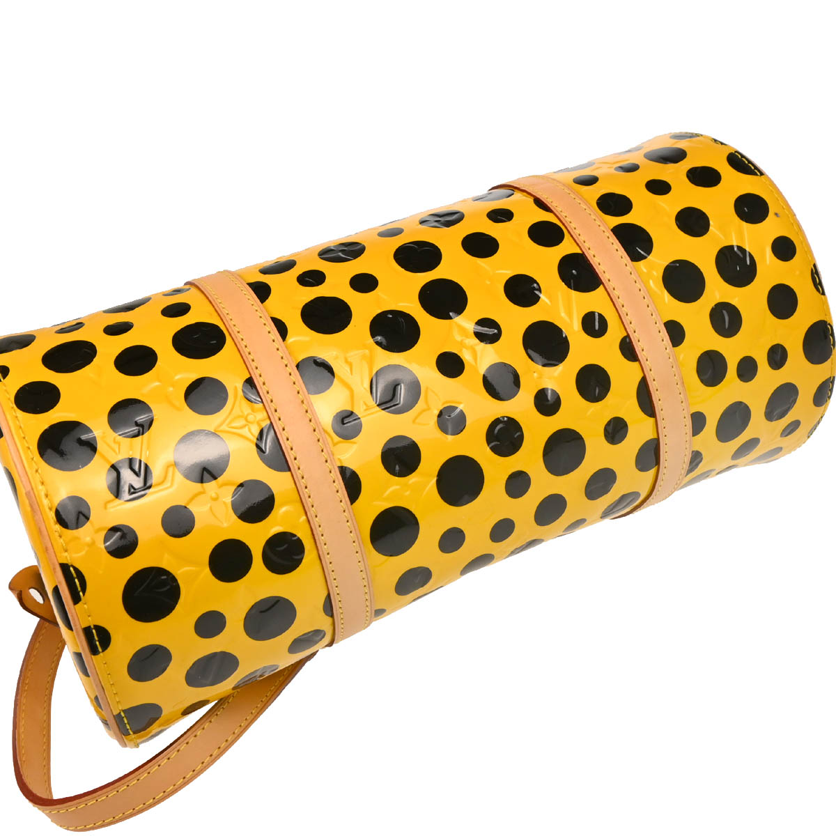 Louis Vuitton 2012 Yellow Vernis Dot Infinity Papillon Handbag M91424
